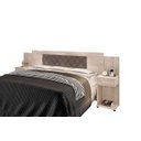 Ver imagem 2 de Cabeceira Box Bruna Amarula com Capitonê Bege Escuro