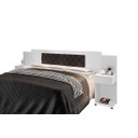 Ver imagem 2 de Cabeceira Box Bruna Branco com Capitonê Marrom