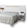 Cabeceira Regulável Box Moderny Branco Off White - 2