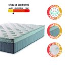 Ver imagem 5 de Colchão Casal Hellen Molas Ensacadas Ômega 138x188x32cm Cinza/Branco - Suporta até 110kg por
