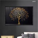 Ver imagem 2 de Quadro Decorativo - Arvore Dourada Art051 - Vidro com Impressão Uv - 80x60cm