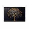 Quadro Decorativo - Arvore Dourada Art051 - Vidro com Impressão Uv - 80x60cm - 1