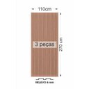 Ver mais imagens de Painel Ripado Versátil: 03 unid. 270X110cm larg. Talatto Painéis Branco TX