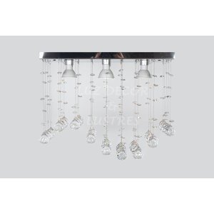 Lustre De Cristal Legítimo K9 Onda Para Sala De Jantar