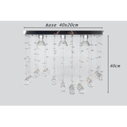 Lustre De Cristal Legítimo K9 Onda Para Sala De Jantar - 5