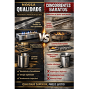 Ver imagem 6 de Calha Úmida Aço Inox 304  Canal Organizador de Sobrepor  Para Cozinha110cm Cozix