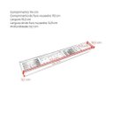 Ver imagem 4 de Calha Úmida Aço Inox 304  Canal Organizador de Sobrepor  Para Cozinha110cm Cozix