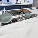 Ver imagem 3 de Calha Úmida Aço Inox 304  Canal Organizador de Sobrepor  Para Cozinha110cm Cozix