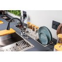 Ver imagem 1 de Calha Úmida Aço Inox 304  Canal Organizador de Sobrepor  Para Cozinha110cm Cozix