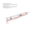 Ver imagem 5 de Calha Úmida Aço Inox 304  Canal Organizador de Sobrepor  Para Cozinha110cm Cozix