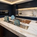 Ver imagem 4 de Calha Molhada Aço Inox 304 Canal Organizador de Sobrepor para Cozinha 110cm Cozix