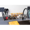 Ver imagem 3 de Calha Úmida Aço Inox 304  Canal Organizador de Sobrepor  Para Cozinha110cm Cozix