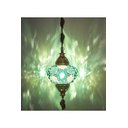 Ver imagem 2 de Lustre De Mosaico Turco Autêntico - Verde Fantastico