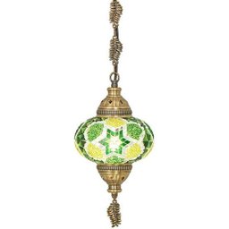 Lustre De Mosaico Turco Autêntico - Verde Fantastico - 3