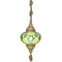 Ver imagem 3 de Lustre De Mosaico Turco Autêntico - Verde Fantastico