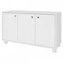 Ver imagem 2 de Armário Multiuso 3 Portas 1 Prateleira Branco - Pnr Móveis