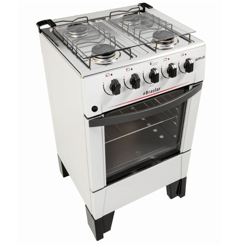 Fogão 4 Bocas Mesa de Inox com Acendimento Automático Forno Easy Cean Plus Braslar - 2