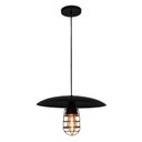 Ver imagem 2 de Pendente Chapéu Luminária de Teto 37 Cm Moderno Preto