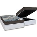 Ver imagem 1 de Cama Box Baú Casal: Colchão Molas Ensacadas Ortobom SuperPocket Fort Tech ISO + Base CRC Courano