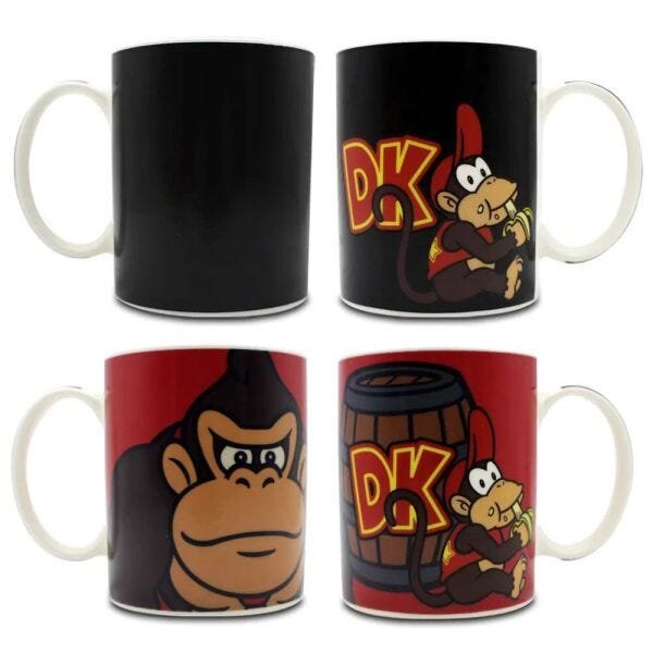 Caneca Mágica Donkey Kong Nintendo 300ml Produto Oficial - 2