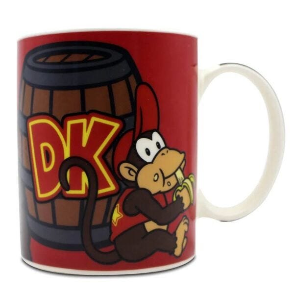 Caneca Mágica Donkey Kong Nintendo 300ml Produto Oficial