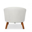 Ver imagem 7 de Poltrona Sala Decorativa Kit 2 Stella Pé Madeira Trapézio Castanho Sintético D03 - D’Rossi