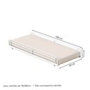 Ver imagem 2 de Cama Auxiliar em Ferro Aço Carbono Tubular Teko Casatema MadeiraOriginals Branco/Fosco