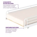 Ver imagem 6 de Cama Auxiliar em Ferro Aço Carbono Tubular Teko Casatema MadeiraOriginals Branco/Fosco