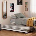 Ver imagem 4 de Cama Auxiliar em Ferro Aço Carbono Tubular Teko Casatema MadeiraOriginals Branco/Fosco