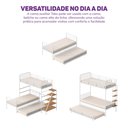 Ver imagem 7 de Cama Auxiliar em Ferro Aço Carbono Tubular Teko Casatema MadeiraOriginals Branco/Fosco