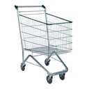 Ver imagem 1 de Carrinho de Supermercado Compras Tubular Zincado Cesto 180L
