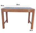 Ver imagem 2 de Conjunto Mesa de Jantar 120x60 com 4 Banquetas Ladrilho 32x32 Decoração Móveis Cozinha Bistro