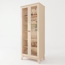 Ver imagem 2 de Cristaleira Braga 100% em MDF com 2 Portas e Kit Pés