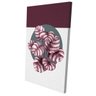 Conjunto de 2 Telas Decorativa Mulher Floral Plantas Roxas Grande - 4