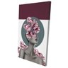 Conjunto de 2 Telas Decorativa Mulher Floral Plantas Roxas Grande - 5