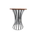 Ver imagem 3 de Jogo Bistrô Bar Modelo Carretel 1 Mesa com 2 Bancos Ferro e Madeira Demolição Decoração Mó