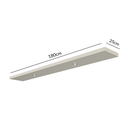 Ver imagem 3 de Prateleira Mdf Decorativa com Luzes Led e Suporte Invisível 180cm Tb185l Dalla Costa
