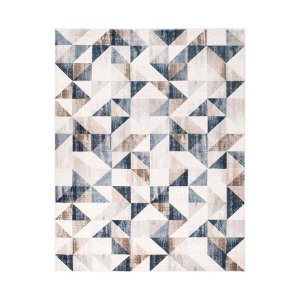 Tapete para Sala Condor 04 Azul-Cinza 1,40x2,00M - Edantex