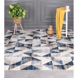 Tapete para Sala Condor 04 Azul-Cinza 1,40x2,00M - Edantex - 4