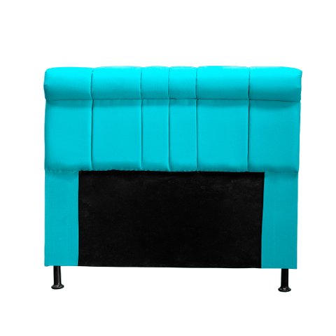 Cabeceira Madri 160 cm Suede Azul Turquesa