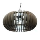 Ver imagem 2 de Lustre Luminária Pendente de Madeira Mdf Mod. Sophia Pq Reto Tabaco