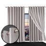 cortina blackout corta luz Madrid 6,00 x 2,60 c/voal branco - 2