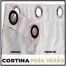 cortina blackout corta luz Madrid 6,00 x 2,60 c/voal branco - 6