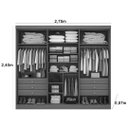 Ver imagem 3 de Guarda Roupa Casal 6 Portas 6 Gavetas da Vinci Cinamomo 100% Mdf - D' Doro Móveis