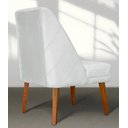 Ver imagem 4 de Cadeira de Jantar Paris Suede Branco Suede Branco