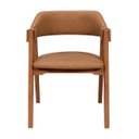 Ver imagem 3 de Conjunro Jantar Mesa Palmas Redonda C/ 6 Caderias Linha Alta:courino Marrom