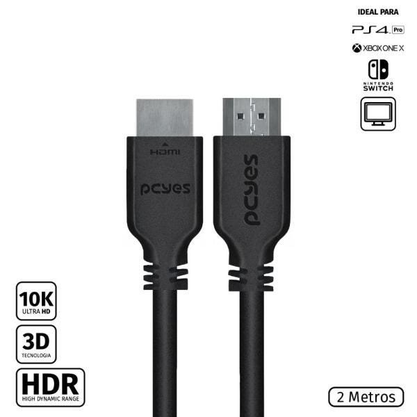 Cabo HDMI ULTRA 2.1 28AWG Puro Cobre 10K 2 Metros - PHM21-2 - 1