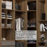 Quarto de Casal com Guarda Roupas e Mesas de Cabeceira 495cm Veneza Luciane Móveis - 8