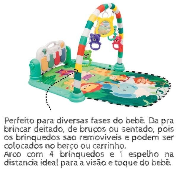 Ginásio De Atividades Com Piano Infantil Bebê Buba 