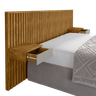 Cabeceira para Cama Box Casal e Queen Columbia com Criado - 8